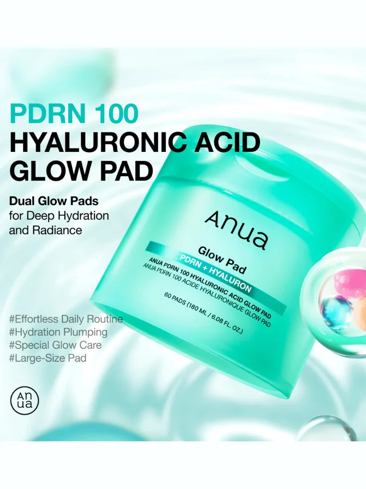 Customer testimonial video showing dramatic improvement in wrinkles and firmness, promoting the best ANUA anti-aging Glow Pads.