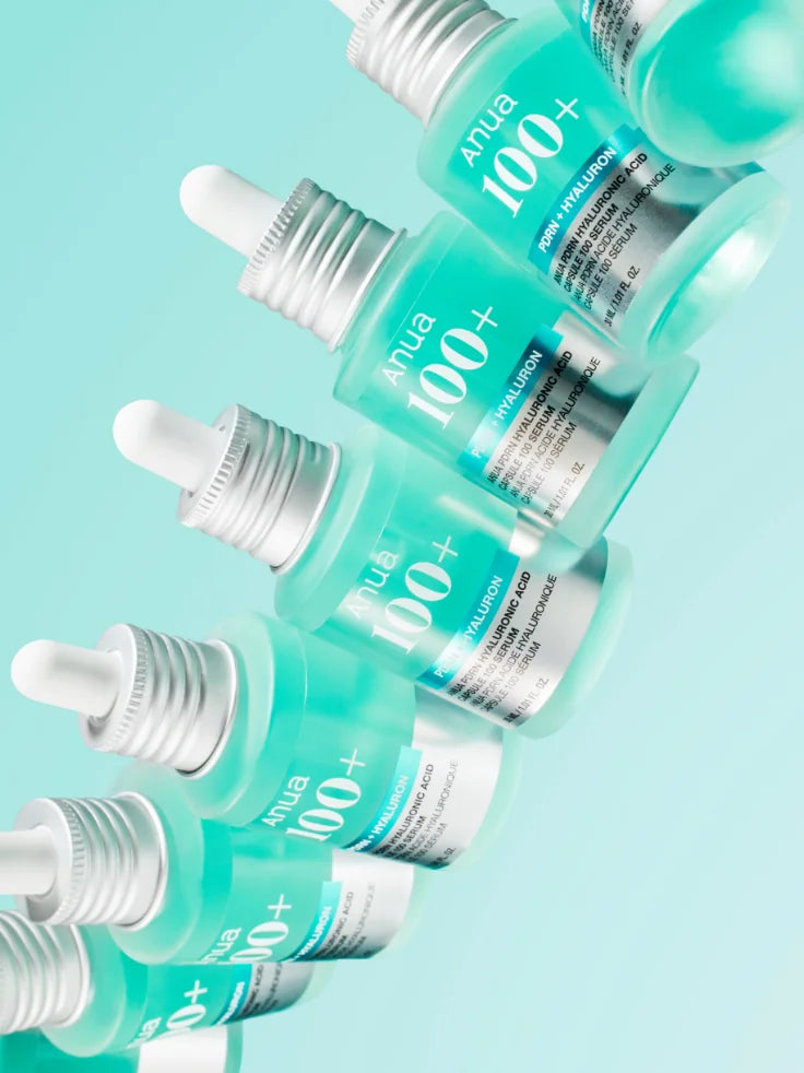 Dropper applying ANUA PDRN Hyaluronic Acid Capsule 100 Serum to skin