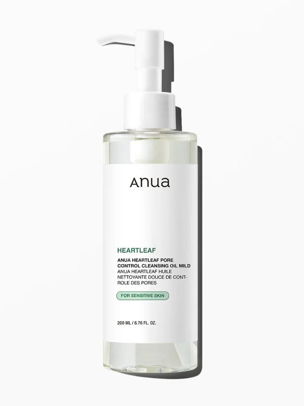 Anua Heartleaf Pore Control Cleansing Oil Bottle - Deeply Cleanses and Soothes Sensitive Skin