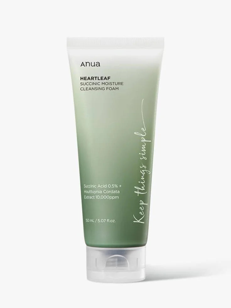 Anua Heartleaf Succinic Moisture Cleansing Foam Bottle