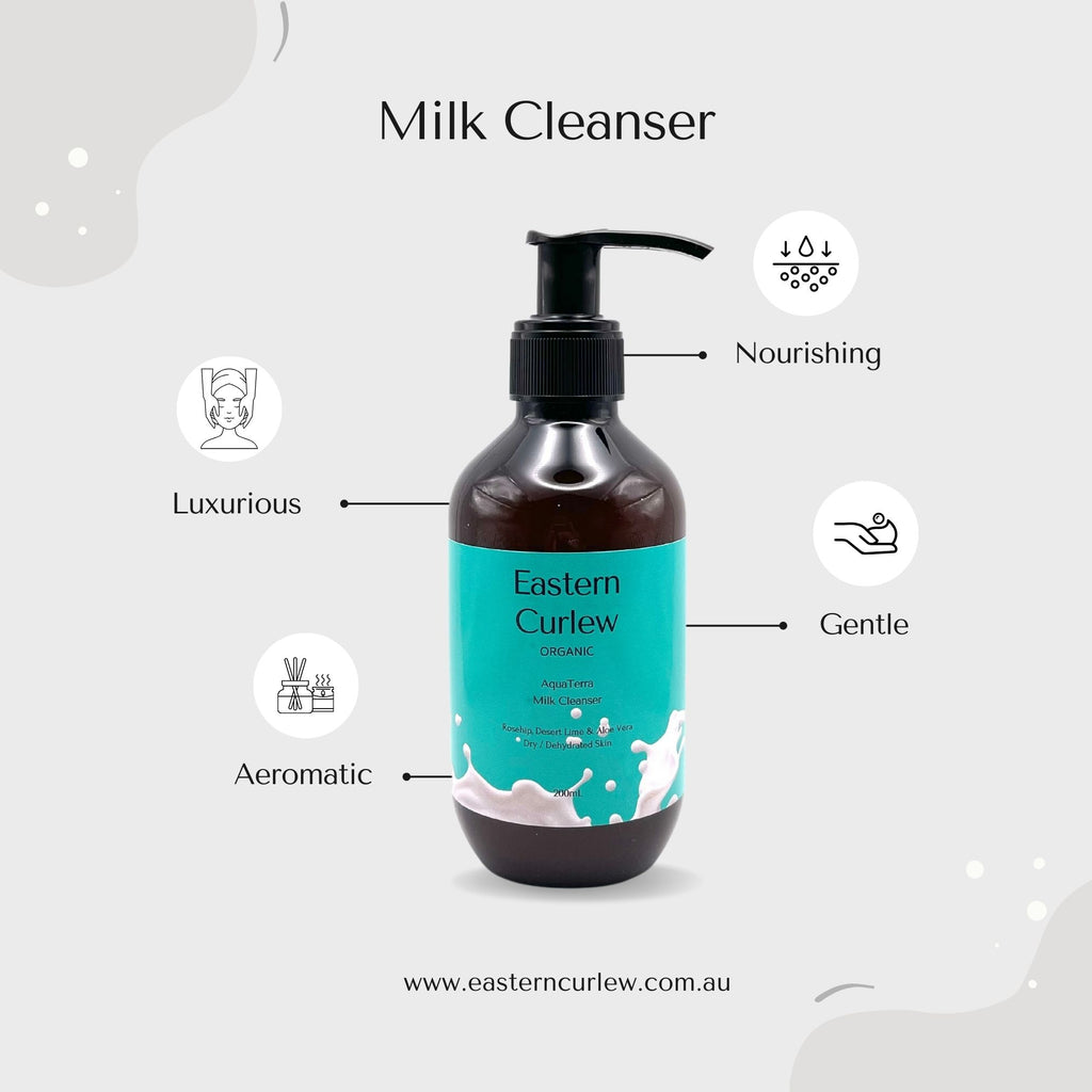 AquaTerra Milk Cleanser | Milk Cleanser for Skin | Eastern Curlew
