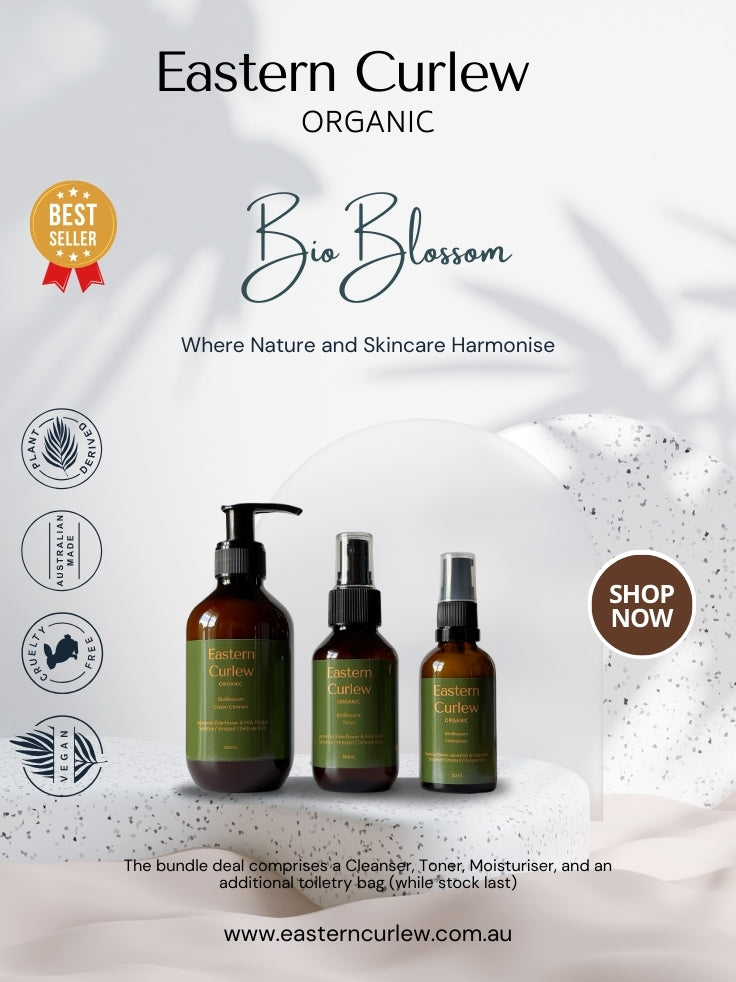 Eastern Curlew BioBlossom Pure Elegance Set: Ultimate Hydration & Soothing for Sensitive skin front images