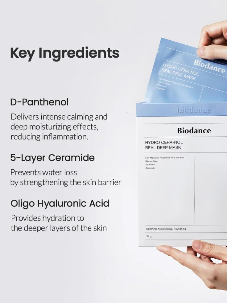 Biodance Hydro Cera-Nol Real Deep Mask 4pc/Box