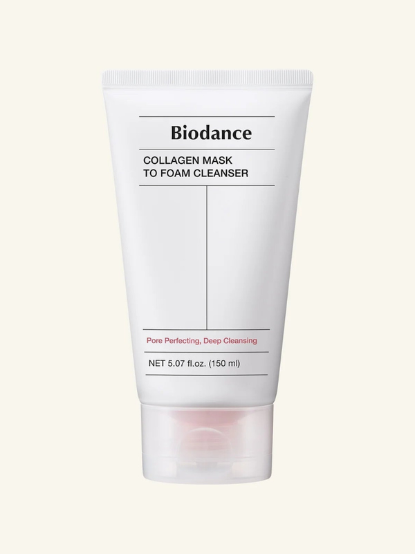 Biodance Collagen Cleansing Oil 200ml bottle standing neatly next to its clean, minimalist packaging box.