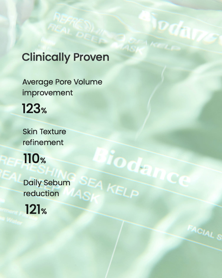 Clinical results of Sea Kelp mask.
