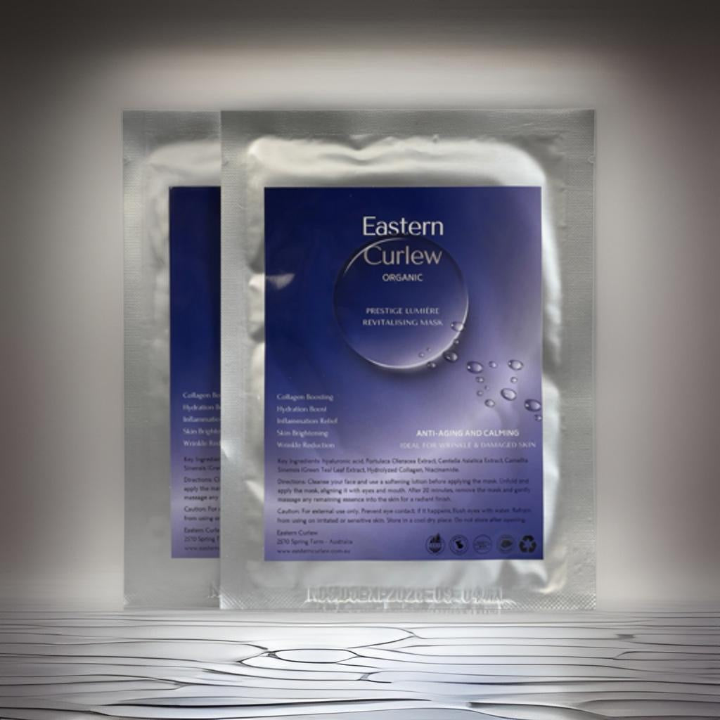 Collagen-packed facial sheet mask | Eastern Curlew