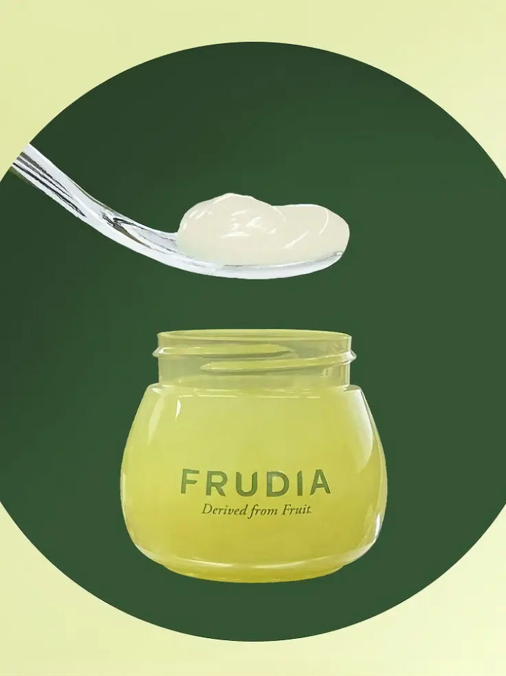 Frudia Avocado Cica Relief Lip Balm 10ml Texture on the spoon