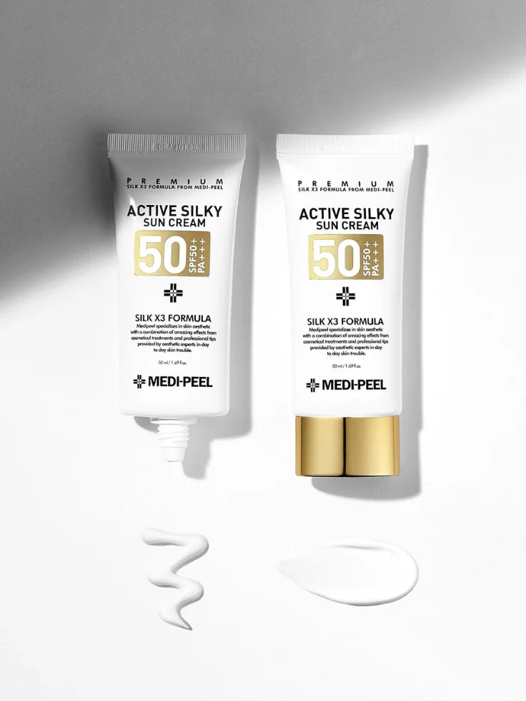 Active Silky Sun Cream - 50ml TWIN PACK MEDI-PEEL