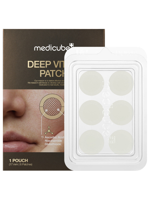 Medicube Deep Vita C Patch with 149 active micro-tips for targeted hyperpigmentation treatment.
