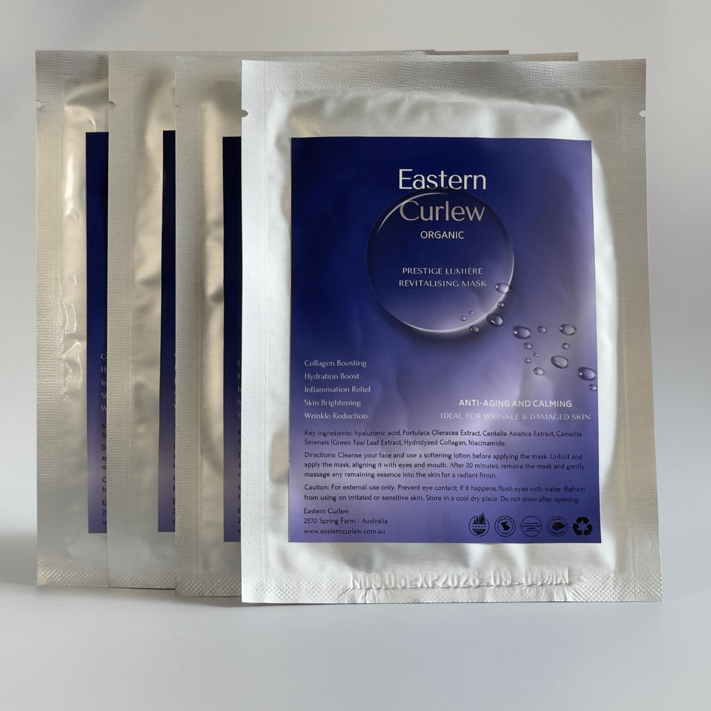 Collagen-packed facial sheet mask | Eastern Curlew