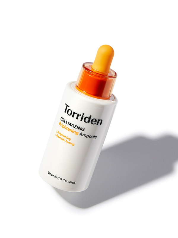 Close-up of Torriden brightening serum texture with Niacinamide for pore refining.