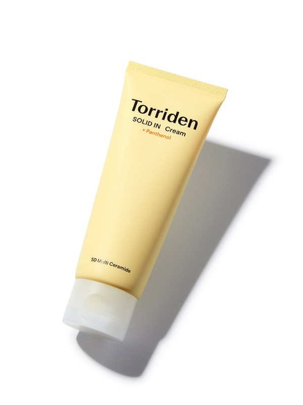 Torriden SOLID-IN Ceramide Cream 70ml jar with its signature pale yellow clinical aesthetic.