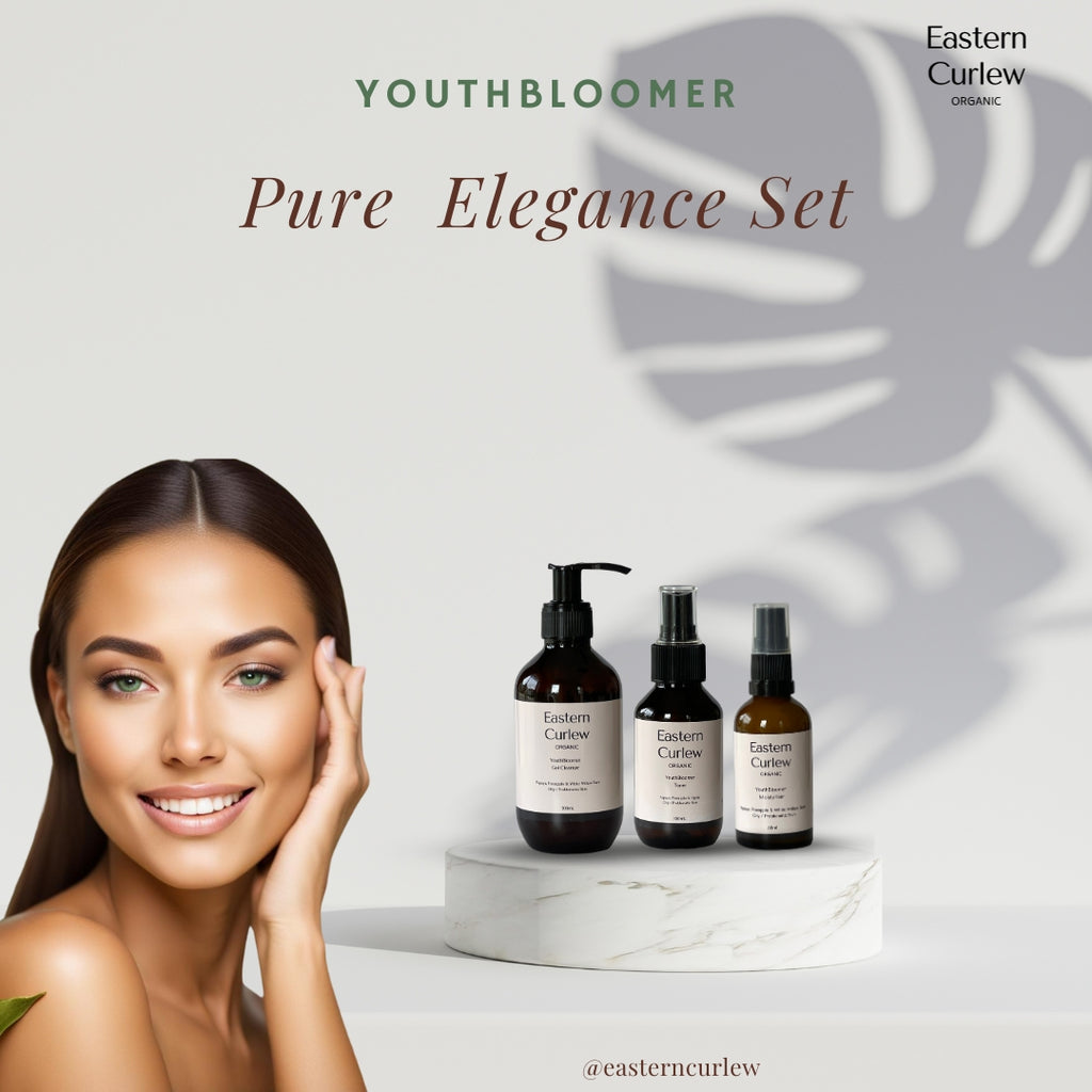 YouthBloomer Pure Elegance Set | YouthBloomer Skin Care Set | Eastern Curlew