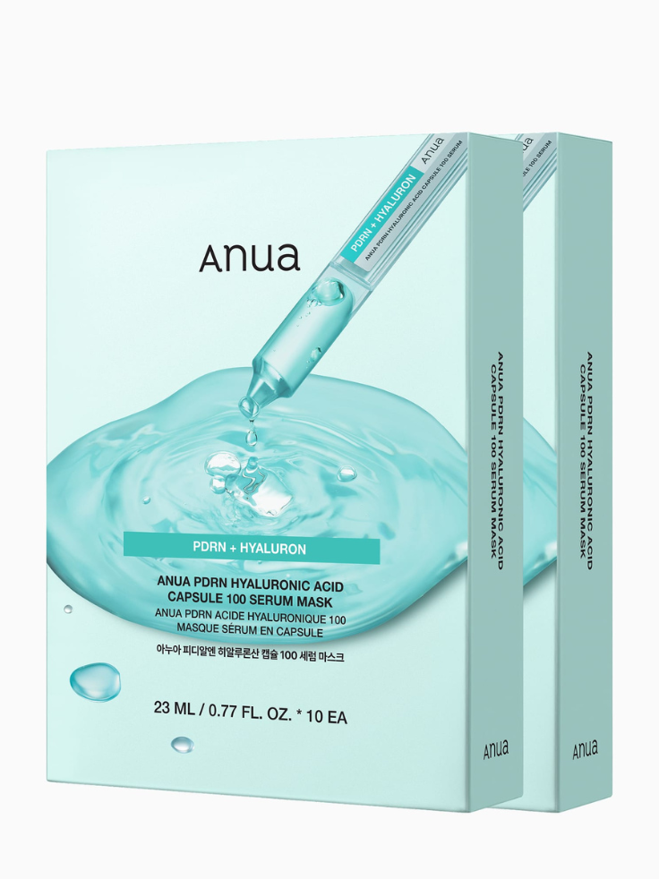 Anua PDRN Hyaluronic Acid Capsule 100 Serum Mask | Glass Skin Glow Anua PDRN Hyaluronic Acid Capsule 100 Serum Mask | Glass Skin Glow