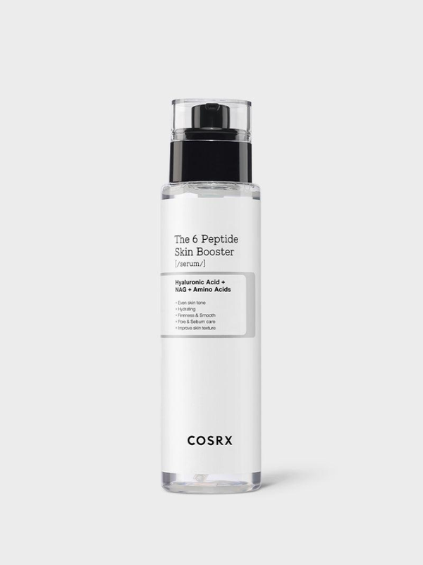 COSRX The 6 Peptide Skin Booster Serum 150ml bottle, hydrating firming Korean peptide serum for all skin types in Australia