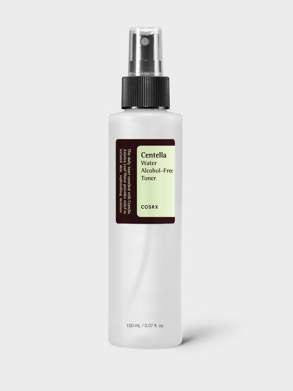 COSRX Centella Water Alcohol-Free Toner, alcohol-free mist toner with Jeju Mineral Water, Australia.