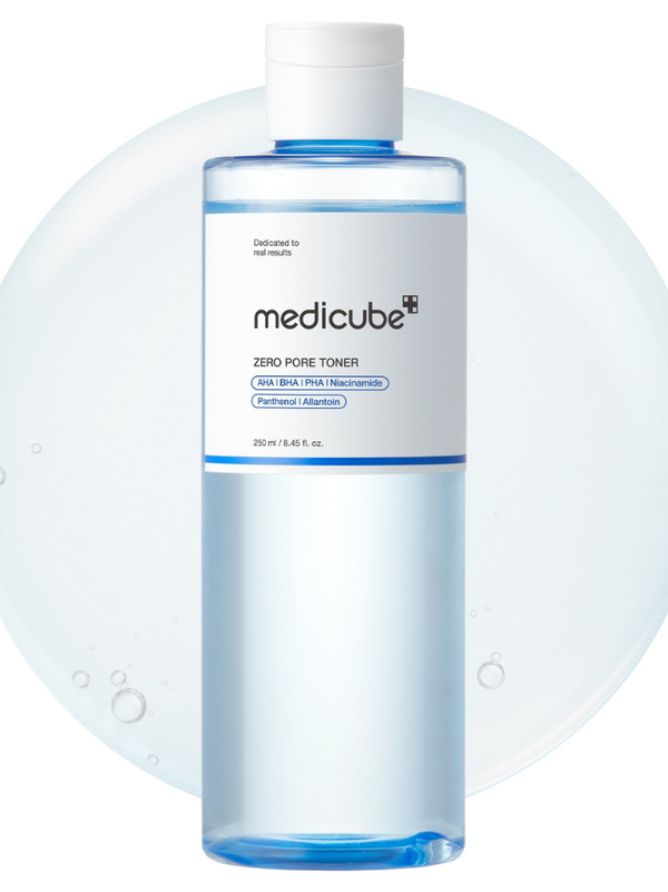 Medicube Zero Pore Toner 250ml AHA BHA PHA pore minimizing toner bottle