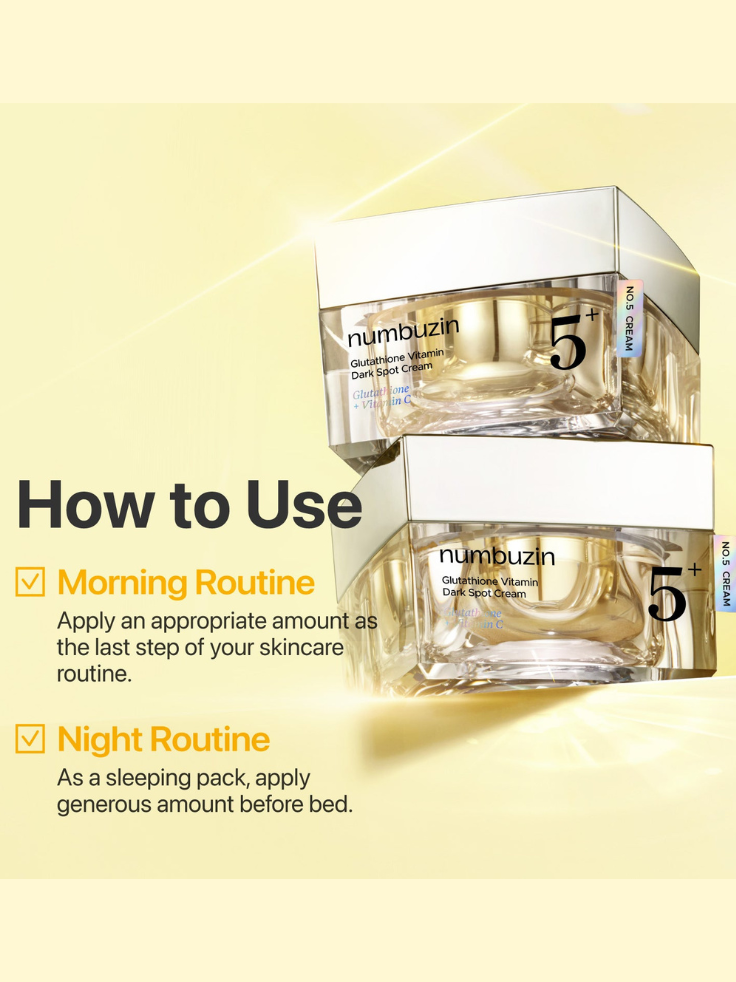numbuzin No. 5+ Vitamin Glutathione Dark Spot Laser Cream