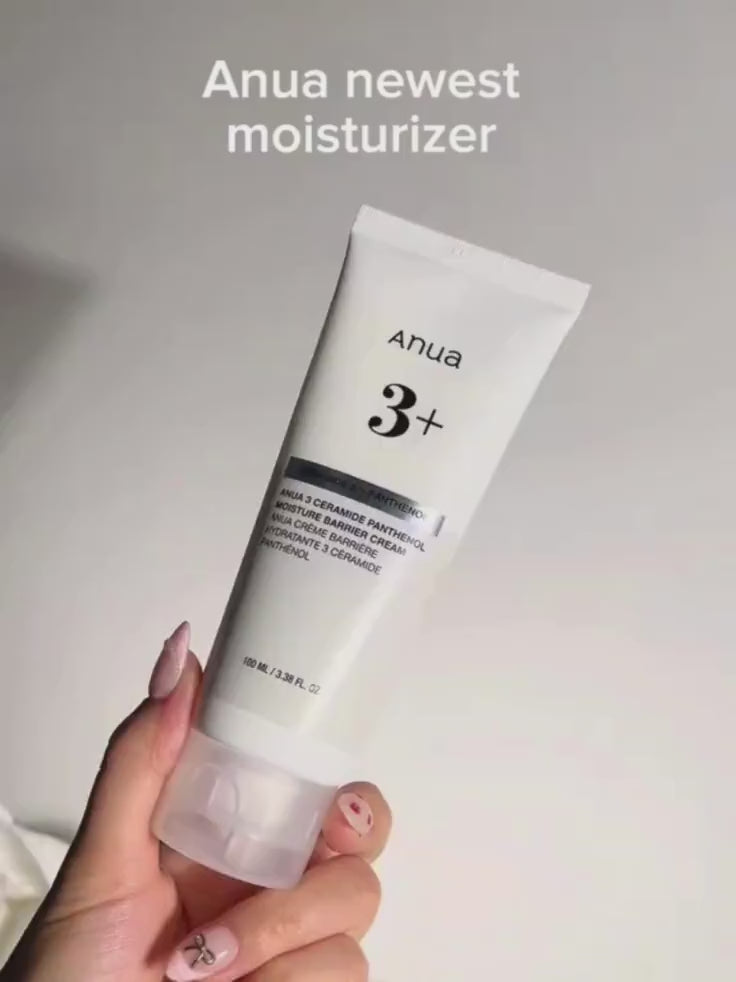 Step-by-step application of the ANUA cream as the final step in a routine to seal in moisture and repair the skin barrier.