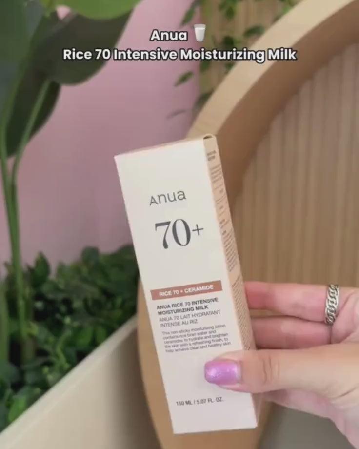 How to use ANUA Rice 70% Intensive Moisturizing Milk to get instant Glass Skin and boost radiance