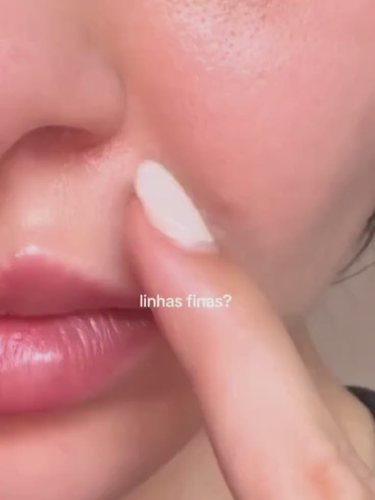 A short video demonstration showing the smooth application and fast absorption of the Probio-Cica Bakuchiol eye cream, ending with a before and after shot to show its anti-aging effects.